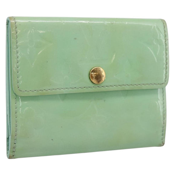 LOUIS VUITTON Monogram Vernis Ludlow Coin Purse Peppermint M91321 Auth BA15263