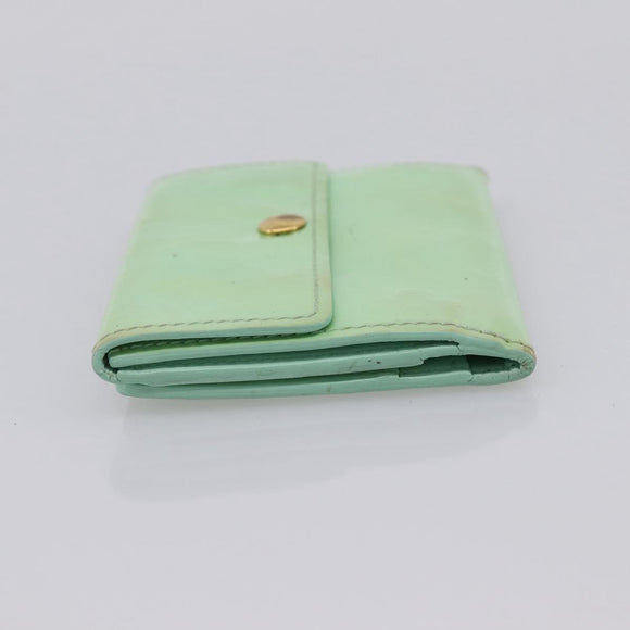 LOUIS VUITTON Monogram Vernis Ludlow Coin Purse Peppermint M91321 Auth BA15263