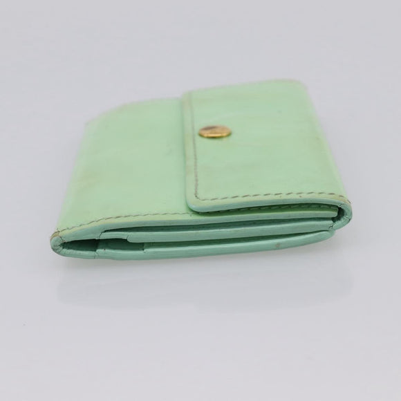LOUIS VUITTON Monogram Vernis Ludlow Coin Purse Peppermint M91321 Auth BA15263