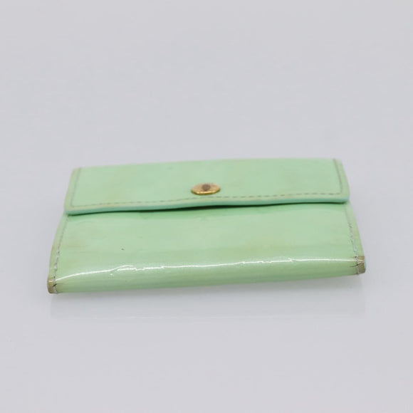 LOUIS VUITTON Monogram Vernis Ludlow Coin Purse Peppermint M91321 Auth BA15263