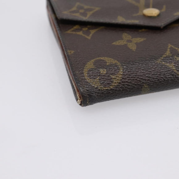 LOUIS VUITTON Monogram Porte Monnaie Bier Cartes Crdit M61660 LV Auth BA15264