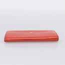 LOUIS VUITTON Vernis Portefeuille Sarah Wallet Orenge Sunset M93634 Auth BA15265-5