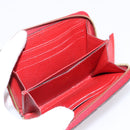 LOUIS VUITTON Monogram Empreinte Zippy Coin Purse Wallet Red M63696 Auth BA15266-9