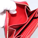 LOUIS VUITTON Monogram Empreinte Zippy Coin Purse Wallet Red M63696 Auth BA15266-10