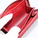 LOUIS VUITTON Monogram Empreinte Zippy Coin Purse Wallet Red M63696 Auth BA15266-11