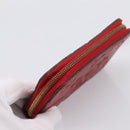 LOUIS VUITTON Monogram Empreinte Zippy Coin Purse Wallet Red M63696 Auth BA15266-5