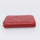 LOUIS VUITTON Monogram Empreinte Zippy Coin Purse Wallet Red M63696 Auth BA15266-6