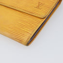 LOUIS VUITTON Epi Wallet 3 Set Red Yellow LV Auth BA15268-21