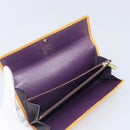 LOUIS VUITTON Epi Wallet 3 Set Red Yellow LV Auth BA15268-22