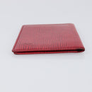 LOUIS VUITTON Epi Wallet 3 Set Red Yellow LV Auth BA15268-4
