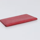 LOUIS VUITTON Epi Wallet 3 Set Red Yellow LV Auth BA15268-5