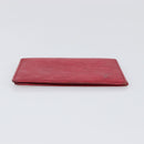 LOUIS VUITTON Epi Wallet 3 Set Red Yellow LV Auth BA15268-6