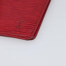 LOUIS VUITTON Epi Wallet 3 Set Red Yellow LV Auth BA15268-7