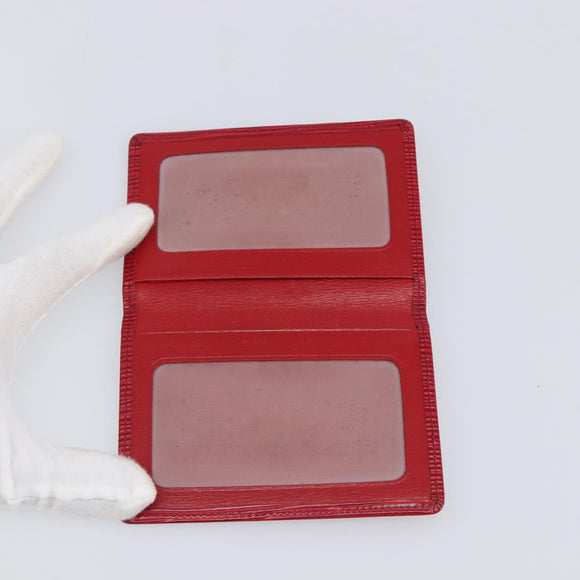 LOUIS VUITTON Epi Wallet 3 Set Red Yellow LV Auth BA15268
