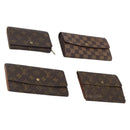 LOUIS VUITTON Monogram Damier Ebene Wallet 4 Set LV Auth BA15269-1