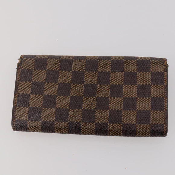 LOUIS VUITTON Monogram Damier Ebene Wallet 4 Set LV Auth BA15269