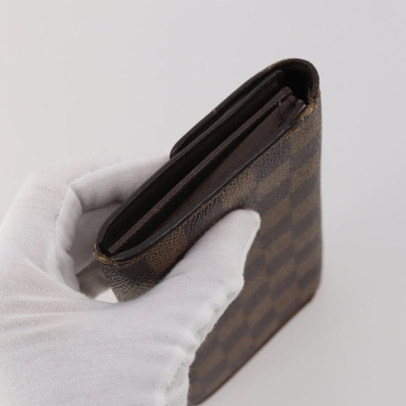 LOUIS VUITTON Monogram Damier Ebene Wallet 4 Set LV Auth BA15269
