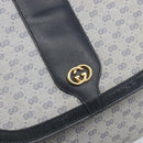 GUCCI Micro GG Supreme Shoulder Bag PVC Navy Gold 001 101 4425 Auth BA15271-18