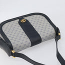 GUCCI Micro GG Supreme Shoulder Bag PVC Navy Gold 001 101 4425 Auth BA15271-6