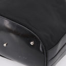 GUCCI Bamboo Hand Bag Nylon Black Silver 001 3754 1657 Auth BA15272-10