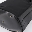 GUCCI Bamboo Hand Bag Nylon Black Silver 001 3754 1657 Auth BA15272-12