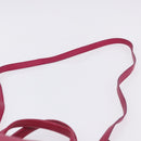 Salvatore Ferragamo Vara Ribbon Hand Bag Leather 2way Pink Silver Auth BA15273-10
