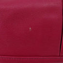 Salvatore Ferragamo Vara Ribbon Hand Bag Leather 2way Pink Silver Auth BA15273-12
