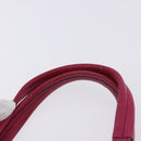 Salvatore Ferragamo Vara Ribbon Hand Bag Leather 2way Pink Silver Auth BA15273-8