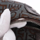 Salvatore Ferragamo Hand Bag Canvas Gray Silver Auth BA15274-10