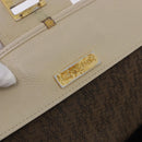 SAINT LAURENT Shoulder Bag Leather White Gold Auth BA15275-20