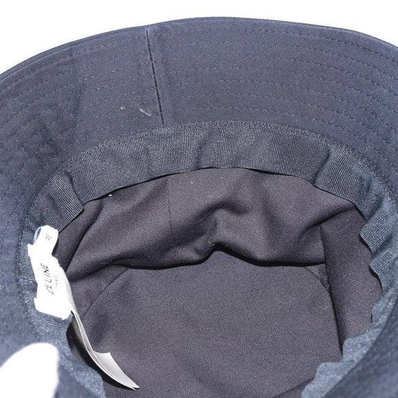 CELINE Bucket Hat Cotton M Black Auth BA15276M