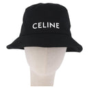 CELINE Bucket Hat Cotton M Black Auth BA15277M-2