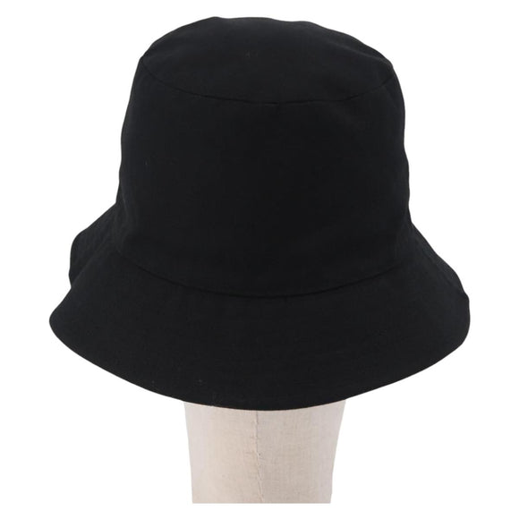 CELINE Bucket Hat Cotton M Black Auth BA15277M