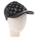 LOUIS VUITTON Monogram Carry on Hat Wool M Black M76712 LV Auth BA15278M-1