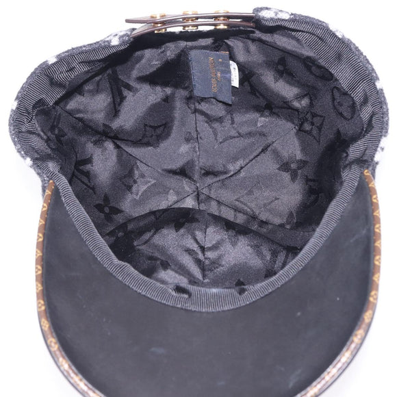 LOUIS VUITTON Monogram Carry on Hat Wool M Black M76712 LV Auth BA15278M