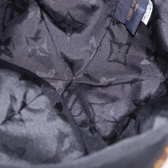 LOUIS VUITTON Monogram Carry on Hat Wool M Black M76712 LV Auth BA15278M