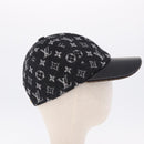 LOUIS VUITTON Monogram Carry on Hat Wool M Black M76712 LV Auth BA15278M-4