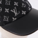 LOUIS VUITTON Monogram Carry on Hat Wool M Black M76712 LV Auth BA15278M-6