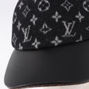 LOUIS VUITTON Monogram Carry on Hat Wool M Black M76712 LV Auth BA15278M-7