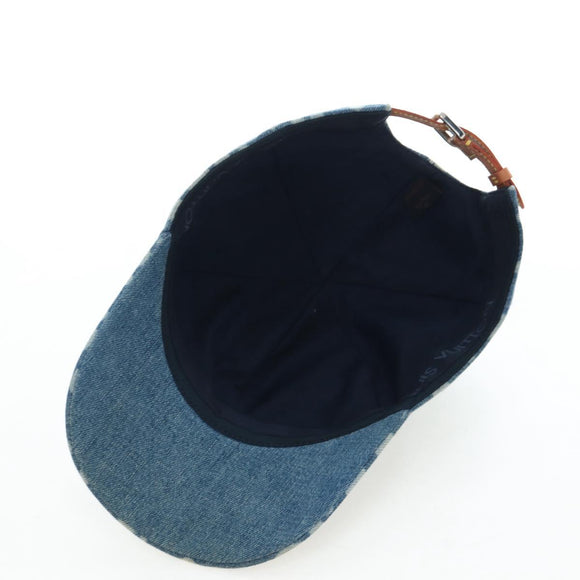 LOUIS VUITTON Casquette Infinity Dot Hat Denim Blue M7062M LV Auth BA15279M
