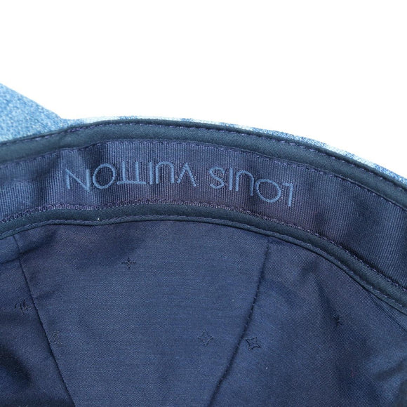 LOUIS VUITTON Casquette Infinity Dot Hat Denim Blue M7062M LV Auth BA15279M