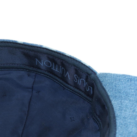 LOUIS VUITTON Casquette Infinity Dot Hat Denim Blue M7062M LV Auth BA15279M