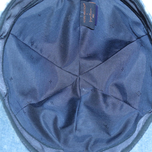 LOUIS VUITTON Casquette Infinity Dot Hat Denim Blue M7062M LV Auth BA15279M