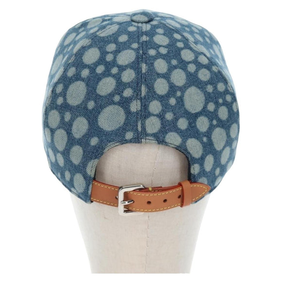 LOUIS VUITTON Casquette Infinity Dot Hat Denim Blue M7062M LV Auth BA15279M