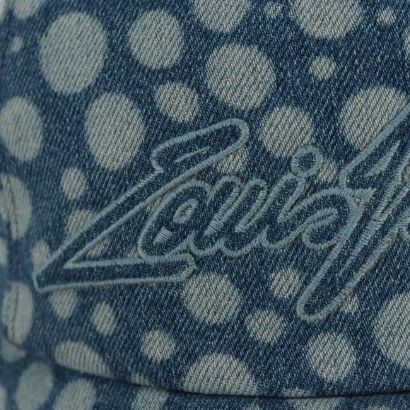 LOUIS VUITTON Casquette Infinity Dot Hat Denim Blue M7062M LV Auth BA15279M