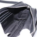 VERSACE Jacquard Shoulder Bag Canvas Black Silver Auth BA15281V-18