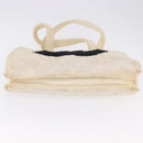 CHANEL COCO Mark Tote Bag Pile White Black CC Auth BA15283-10