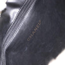 CHANEL COCO Mark Tote Bag Pile White Black CC Auth BA15283-15