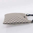 GUCCI GG Supreme Shoulder Bag PVC Leather Navy Silver 201446 Auth BA15286-4