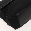 BVLGARI Logo Mania Shoulder Bag Canvas Black Auth BA1529-14